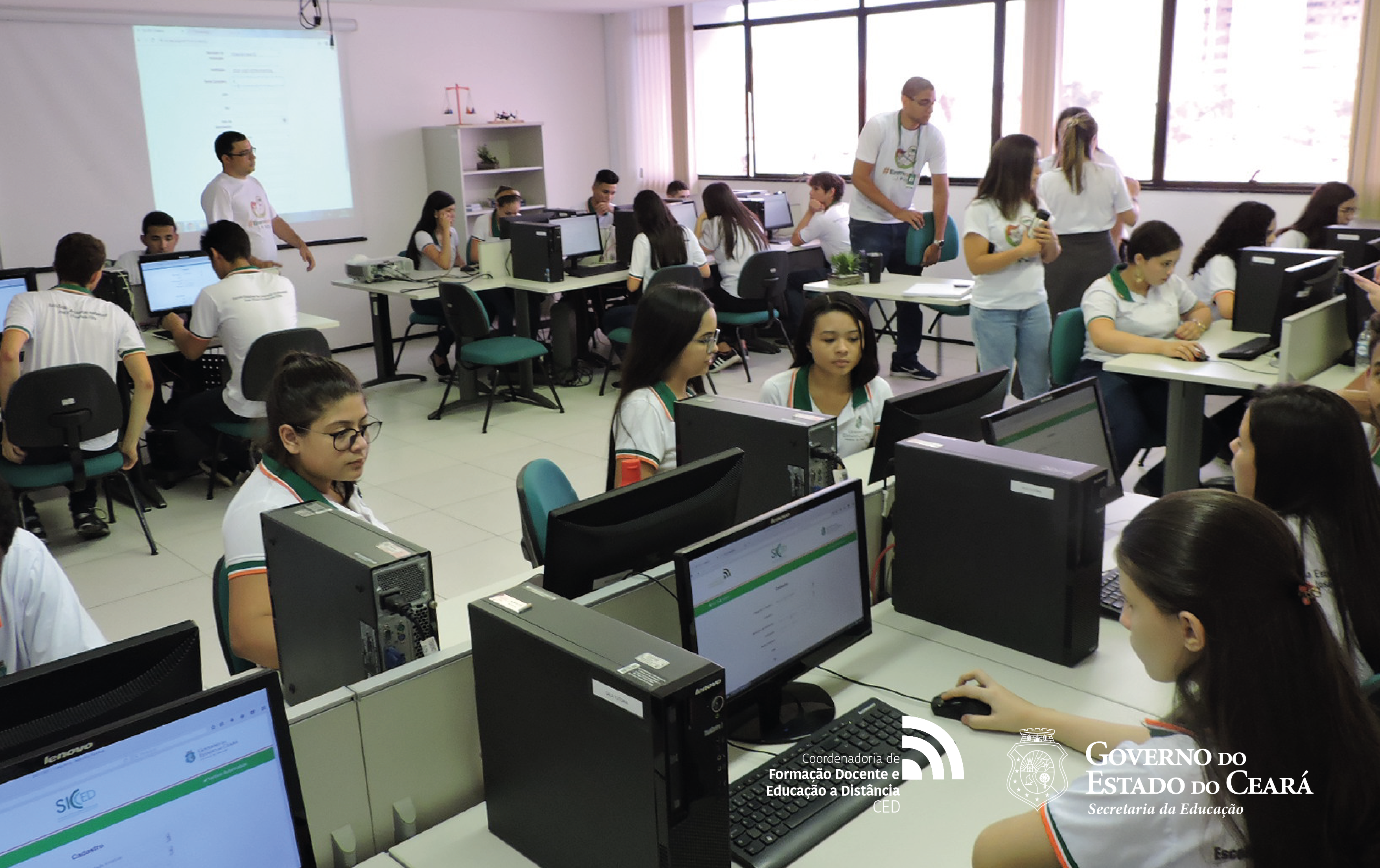 Visita da escola EEEP José Victor Fontenelle Filho