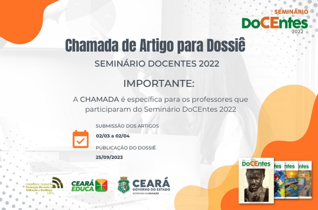 CHAMADA DE ARTIGO PARA DOSSIÊ – SEMINÁRIO DOCENTES 2022