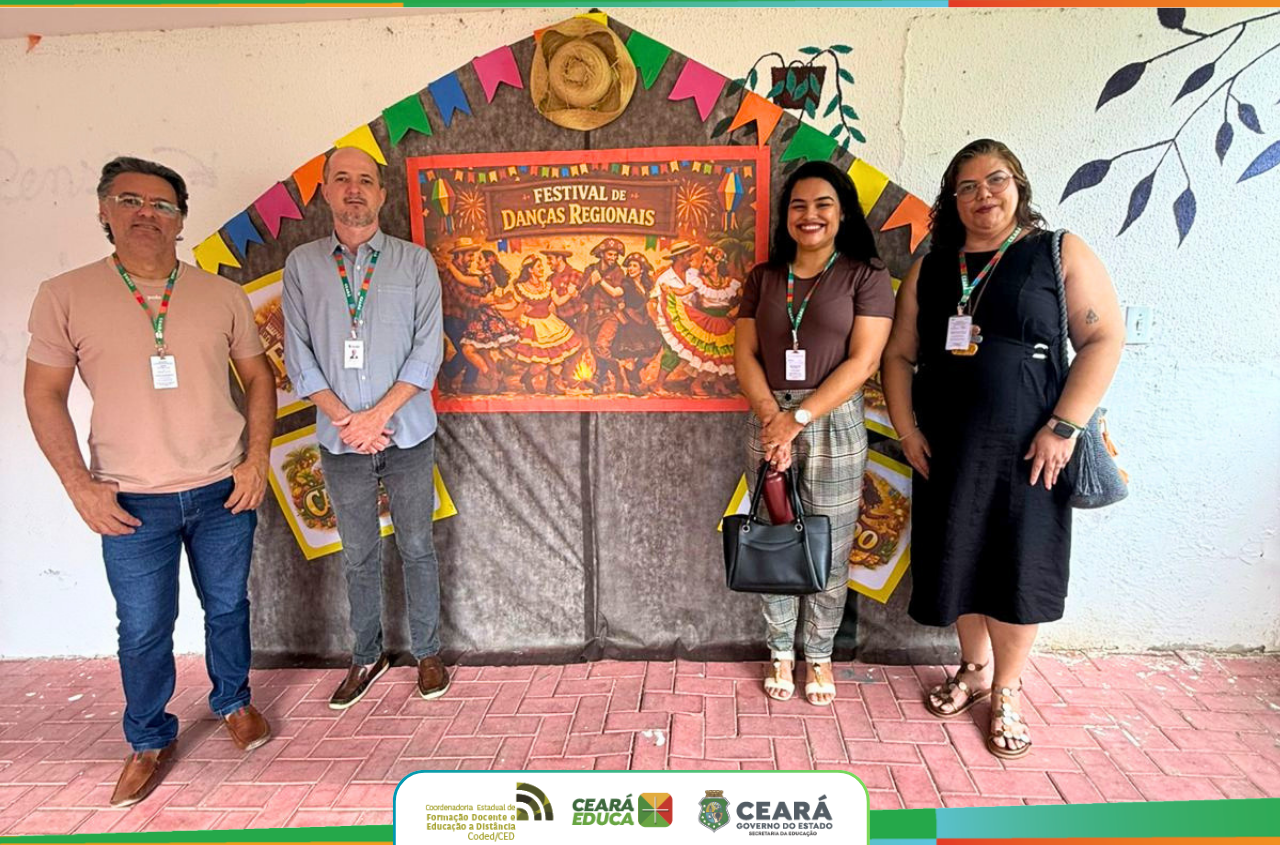 Professores da CODED-CED prestigiam I Festival de Danças da EEEP Francisca Neilyta Carneiro Albuquerque