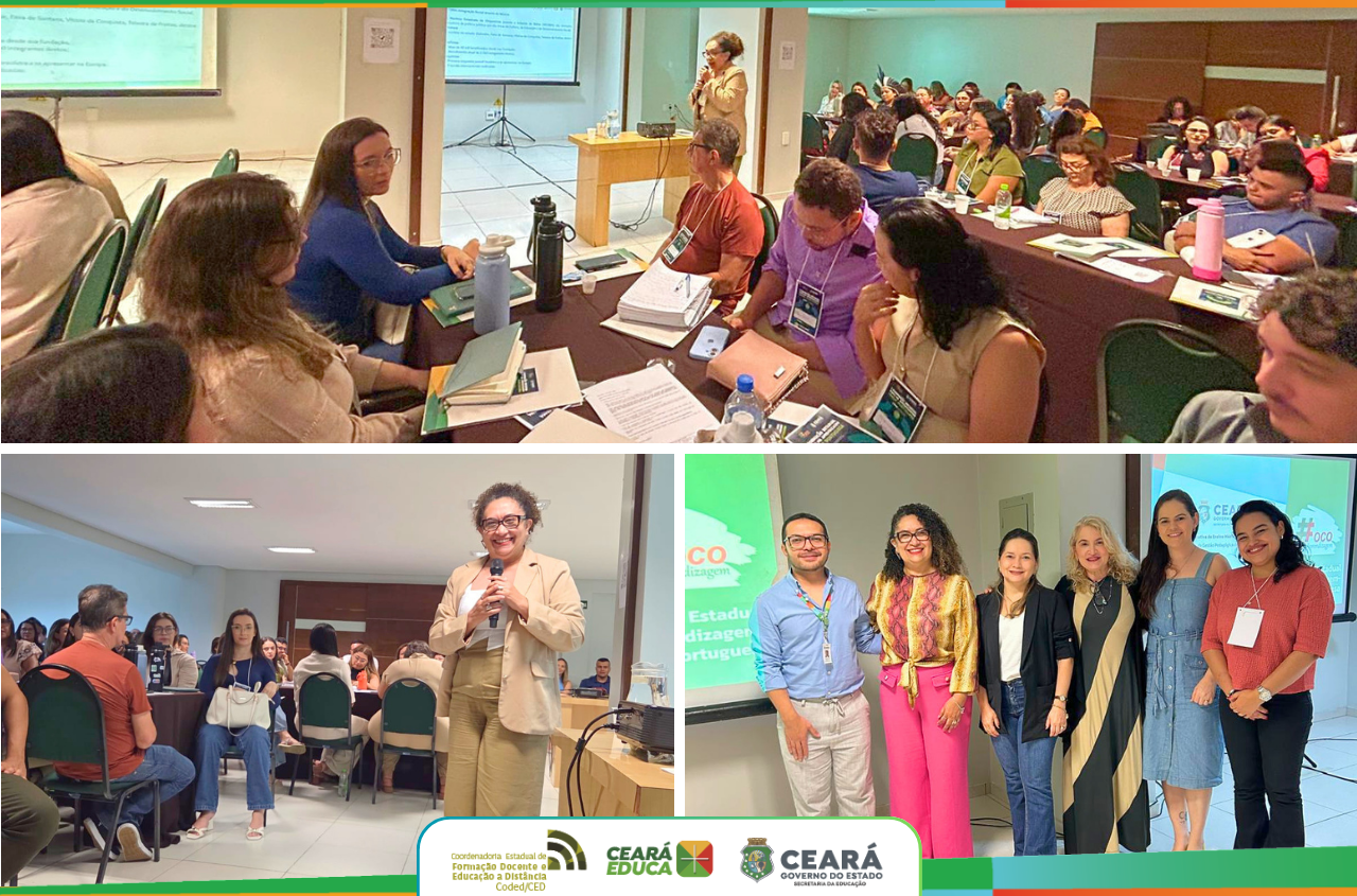 CODED/CED PARTICIPA DA I FORMAÇÃO ESTADUAL DO FOCO NA APRENDIZAGEM DE LÍNGUA PORTUGUESA E MATEMÁTICA, EM FORTALEZA