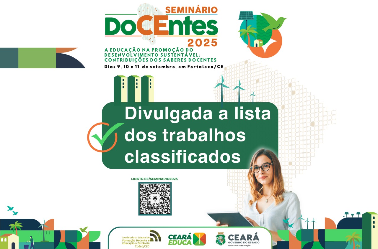 SEMINÁRIO DOCENTES 2025: DIVULGAÇÃO DA LISTA DOS TRABALHOS CLASSIFICADOS