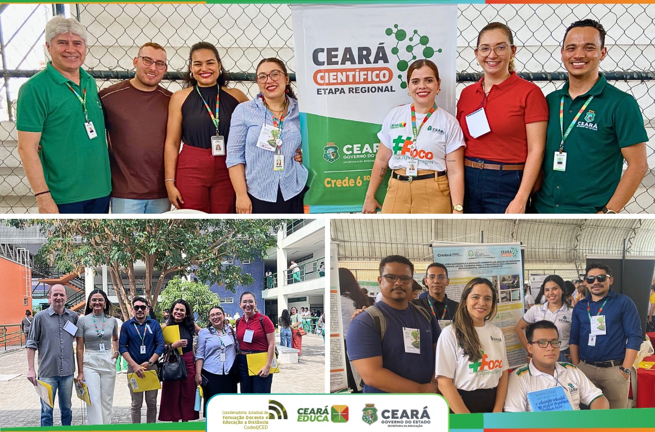 Coded/CED, representada por sua equipe de professores do NI da RIEH, participou da Etapa Regional do Ceará Científico, ocorrida na EEEP Monsenhor José Aloysio Pinto